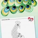 Quilling Vorlagen Zum Ausdrucken Inspiration Quilling Vorlage Pfau Kostenlos Zum Herunterladen Und