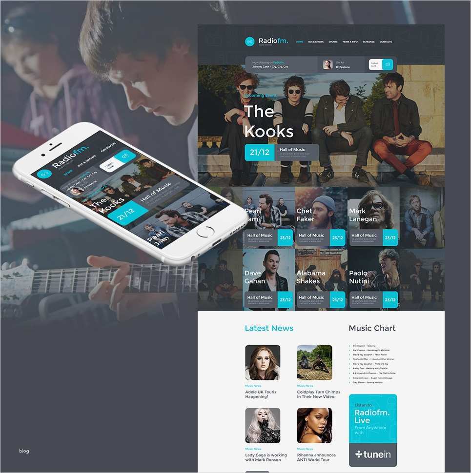 Radio Homepage Vorlagen Beste Radio Fm HTML Homepage
