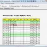 Rapportzettel Vorlage Excel Bewundernswert Stundenzettel Download