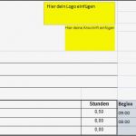 Rapportzettel Vorlage Excel Wunderbar Kostenlos Einfacher Stundenzettel Excel