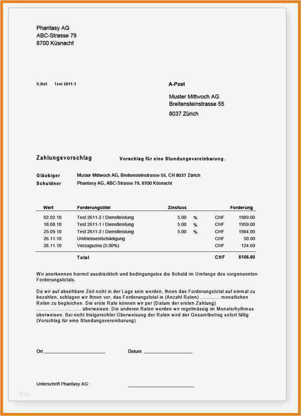 6 ratenzahlung muster