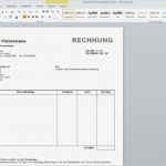 Rechnung Excel Vorlage Kostenlos Großartig Word Vorlage Rechnung Kostenlos Rechnung Kostenlos