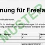 Rechnung Freelancer Vorlage Cool Freelancer Rechnung Rechnungsvorlag Freelancer Rechnung