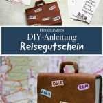 Reise Stornieren Vorlage Cool Diy Anleitung Reisegutschein Basten Mit Koffer