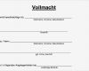 Reisevollmacht Vorlage Elegant Ausdrucken Vollmacht Für Behördengänge Pdf