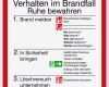 Rettungsplan Vorlage Erstaunlich Aushang Brandschutz Verhalten Im Brandfall