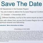 Save the Date Email Vorlage Business Wunderbar Save the Date Eurasia Regional Conference