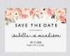 Save the Date Vorlage Word Erstaunlich Printable Save the Date Template Card Floral Save the Date