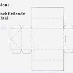 Schachtel Basteln Vorlage Zum Ausdrucken Fabelhaft Geschenkverpackung Selbstschließende Schachtel
