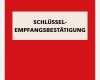 Schlüsselübergabe Vorlage Neu Schlüssel Empfangsbestätigung Focus Line Pdf Shop