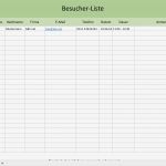 Schlüsselverwaltung Excel Vorlage Fabelhaft Besucher Und Gästeliste