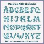 Schönschrift Vorlagen Kostenlos Hübsch Märchen Abc Stickdatei Set Sticken