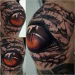 Schulter Tattoos Vorlagen Beste Tattoo Tier Auge Schulter 3d