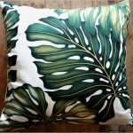 Seidenmalerei Vorlagen Angenehm Hawaiian Monstera Blatt 45cm Sq Von Homeworksdesignstore