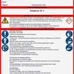 Sicherheitsdatenblatt Vorlage Inspiration Betriebsanweisung Salzsäure sofort Download