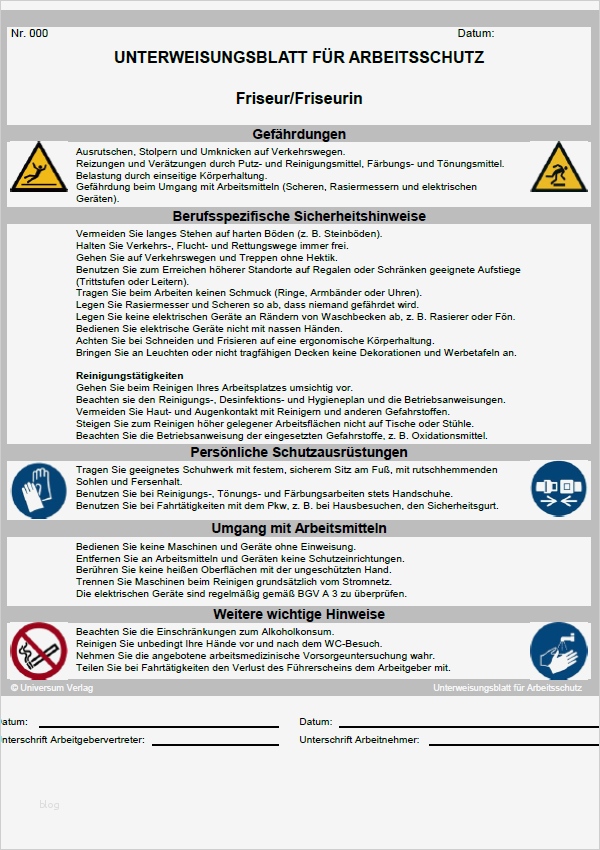 Sicherheitsunterweisung Vorlage Kostenlos Gut Unterweisung ...