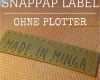 Snappap Label Vorlage Gut Snappap Label Ohne Plotter Selber Machen