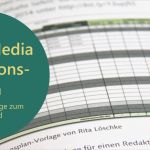 Social Media Konzept Vorlage Genial social Media Redaktionsplan Vorlage Für 2016