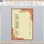Speisekarte Vorlage Word Schön 11 Speisekarten Vorlage
