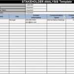 Stakeholder Map Vorlage Erstaunlich Stakeholder Analysis Template Excel