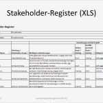 Stakeholderanalyse Excel Vorlage Bewundernswert Stakeholder Register Projektmanagement