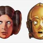 Star Wars Einladungskarten Vorlagen Süß Sei Prinzessin Leia Oder C3po Star Wars Masken Zum