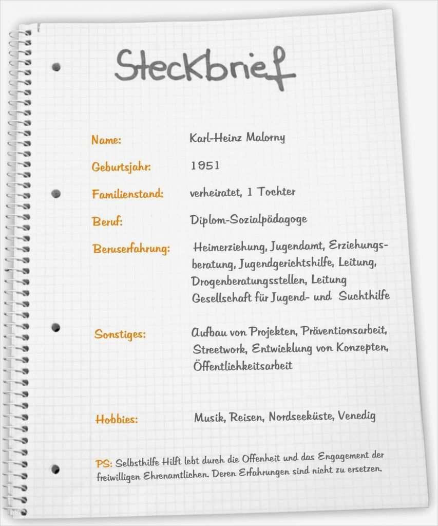 Steckbrief Erzieherin Kindergarten Vorlage Best Of Steckbrief