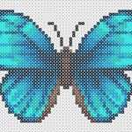 Steckperlen Vorlagen Genial butterfly Hama Beads Pattern