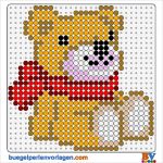 Steckperlen Vorlagen Süß Perler Bead Pattern Teddy Bear