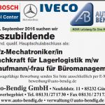 Stellenanzeige Vorlage Zeitung Einzigartig Auszubildende Auto Bendig Gmbh