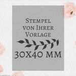 Stempel Vorlage Schön Holzstempel Von Eigener Vorlage 30x40mm