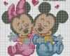 Stickbilder Kreuzstich Vorlagen Best Of Schema Baby Minnie E topolino Punto Croce