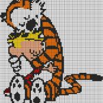 Stickbilder Kreuzstich Vorlagen Großartig Calvin and Hobbes Perler Bead Pattern