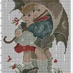 Stickbilder Kreuzstich Vorlagen Neu Regen Tag Stickbilder Hummel Pinterest