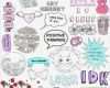 Sticker Vorlagen Hübsch Set 117 Mockup Printable Tumblr Stickers Stickers Set Of