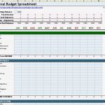 Store Check Vorlage Beste Personal Bud Spreadsheet Template for Excel