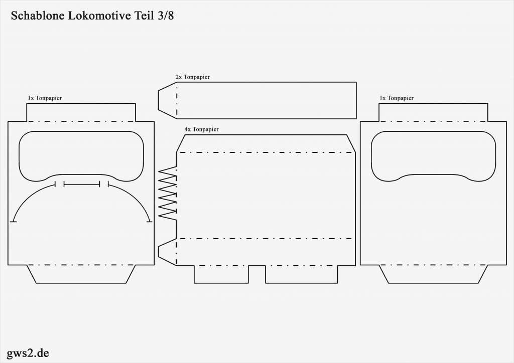Strandkorb Basteln Vorlage Bewundernswert Lokomotive Aus Papier Basteln