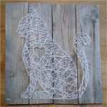 String Art Vorlagen Kostenlos Genial Wanddeko Katze String Art Ein Designerstück Von