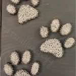 String Art Vorlagen Kostenlos Hübsch Items Similar to Paw Print String Art Wall Decor On Etsy