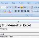 Stundennachweis Vorlage Excel Erstaunlich Großartig Xls Stundenzettel Vorlage Zeitgenössisch