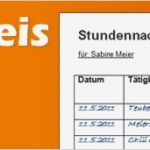 Stundennachweis Vorlage Gratis Download Einzigartig Stundennachweis Vorlagen Muster Vordruck