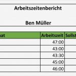 Stundennachweis Vorlage Gratis Download Erstaunlich Zeiterfassung Mit Excel – 8 Kostenlose Stundenzettel