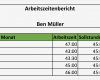 Stundennachweis Vorlage Hübsch Zeiterfassung Mit Excel – 8 Kostenlose Stundenzettel