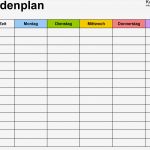 Stundenplan Vorlage Excel Bewundernswert Stundenplan Vorlagen Excel Zum Download &amp; Ausdrucken