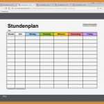 Stundenplan Vorlage Excel Süß 11 Stundenplan Vorlage Word