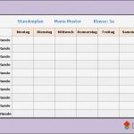 Stundenplan Vorlage Mit Uhrzeit Neu Kostenlose Stundenplanvorlagen Fice Lernen
