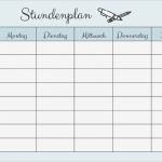 Stundenplan Vorlage Pdf Angenehm Stundenplan Vorlage Pdf Zum Ausdrucken Kribbelbunt