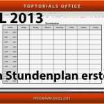 Stundenplan Vorlage Pdf Erstaunlich 12 Stundenplan Excel