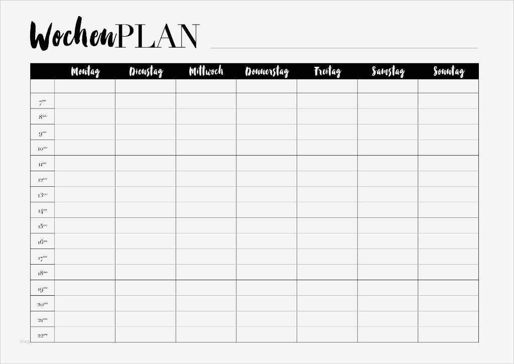 Stundenplan Vorlage Pdf Erstaunlich Stundenplan Und Wochenplan Zum