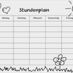 Stundenplan Vorlage Pdf Erstaunlich tolle Kostenlose Stundenplan Vorlage Zeitgenössisch